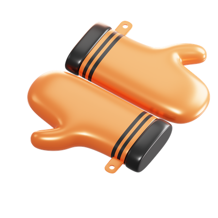 Gloves  3D Illustration