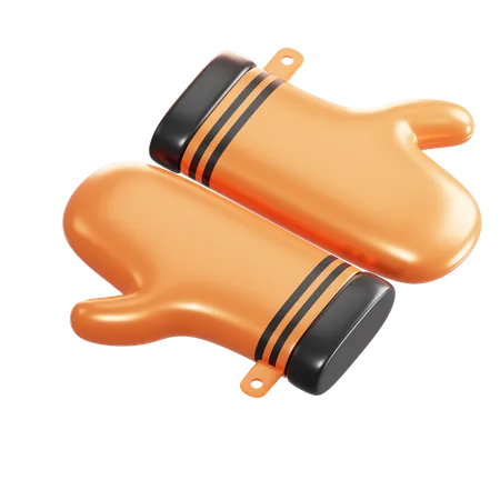 Gloves  3D Illustration