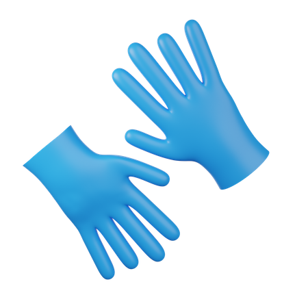 Gloves 3D Illustration