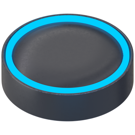 Glow Button  3D Icon