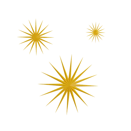 Glowing star  3D Icon