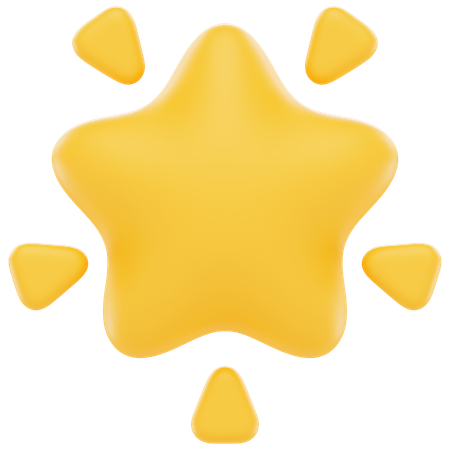 Glowing Star  3D Icon