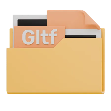 Gltf File Folder  3D Icon