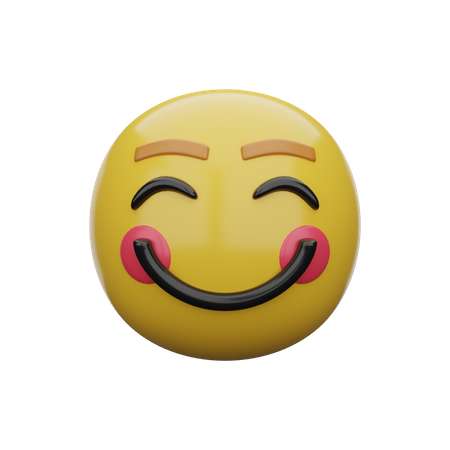 Glückliches Emoji  3D Emoji