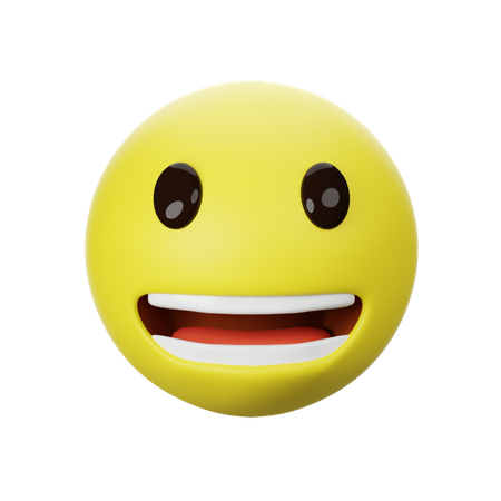 Glückliches Emoji  3D Icon