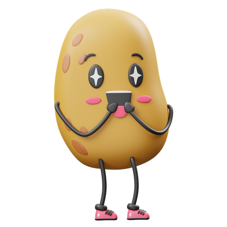 Glückliche Kartoffel  3D Icon