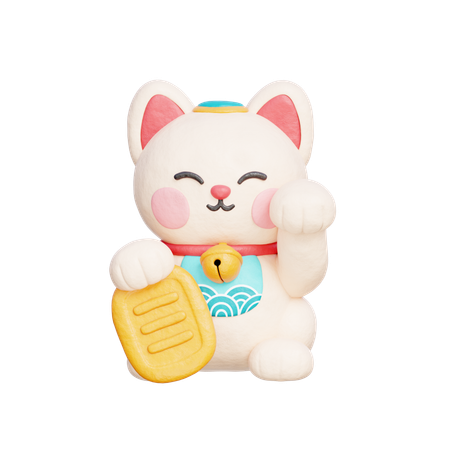 Glückliche Katze  3D Icon