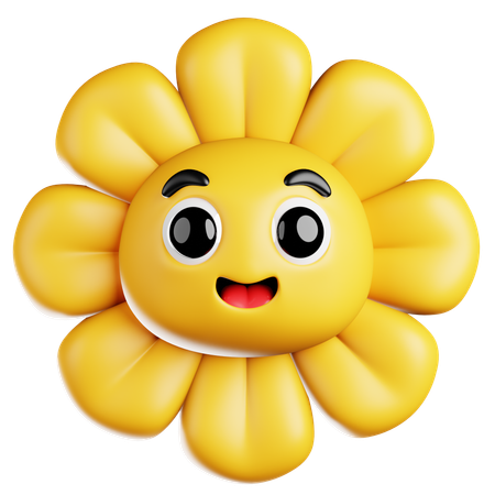 Glückliche Sonnenblume  3D Icon