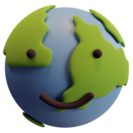 Glückliche Welt  3D Icon