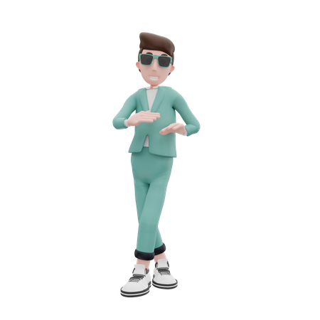 Glücklicher Geschäftsmann  3D Icon
