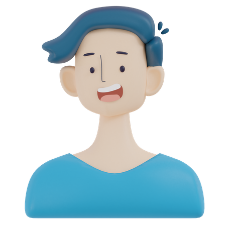 Glücklicher Junge  3D Icon