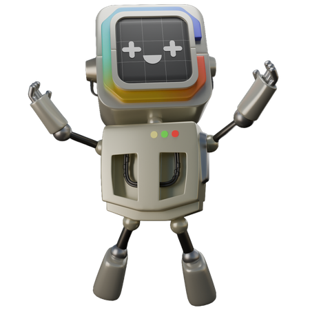 Glücklicher Roboter  3D Icon