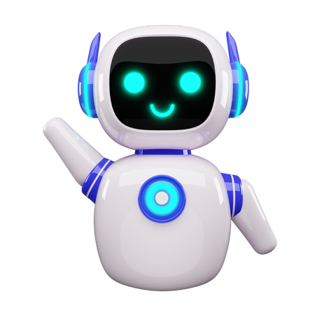 Glücklicher Roboter  3D Icon