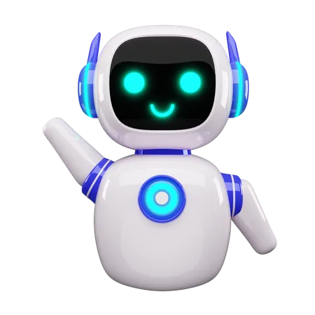 Glücklicher Roboter  3D Icon