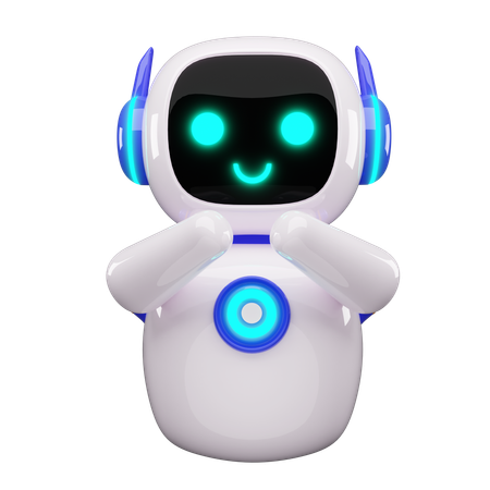 Glücklicher Roboter  3D Icon