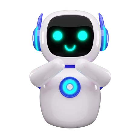 Glücklicher Roboter  3D Icon