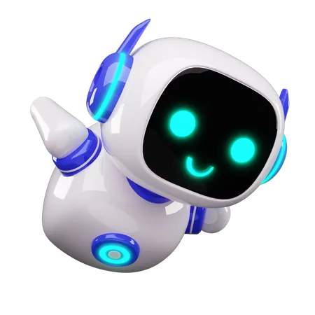 Glücklicher Roboter  3D Icon