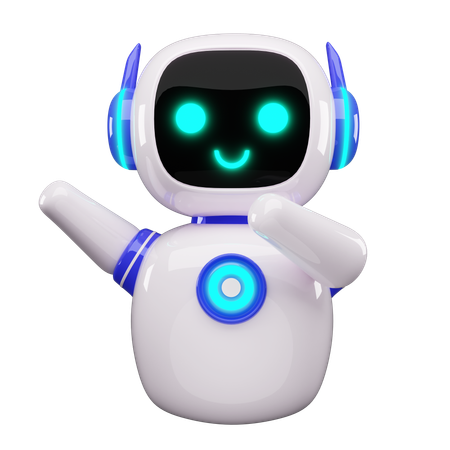 Glücklicher Roboter  3D Icon