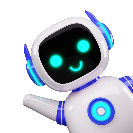 Glücklicher Roboter  3D Icon