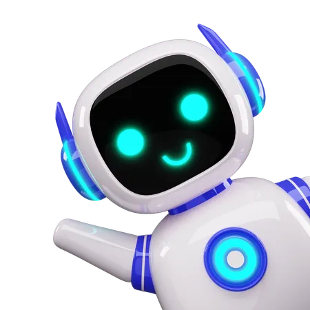 Glücklicher Roboter  3D Icon