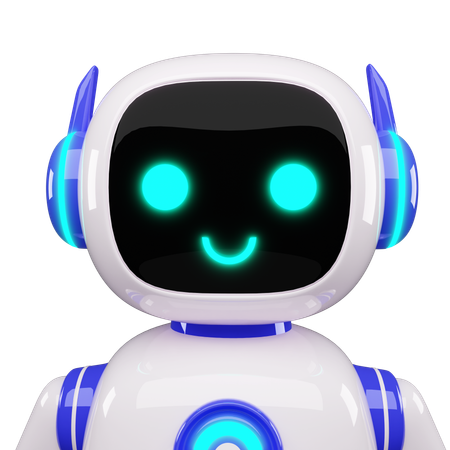 Glücklicher Roboter  3D Icon