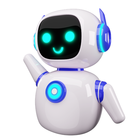 Glücklicher Roboter  3D Icon