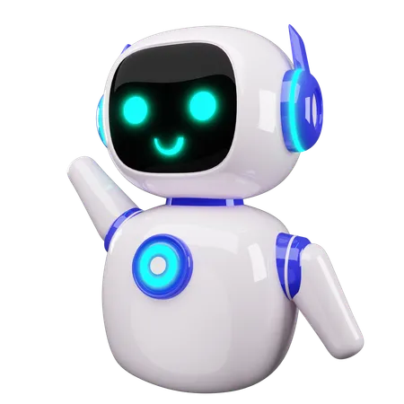 Glücklicher Roboter  3D Icon