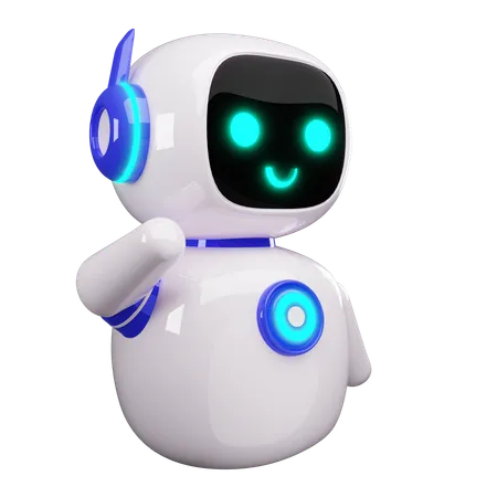 Glücklicher Roboter  3D Icon