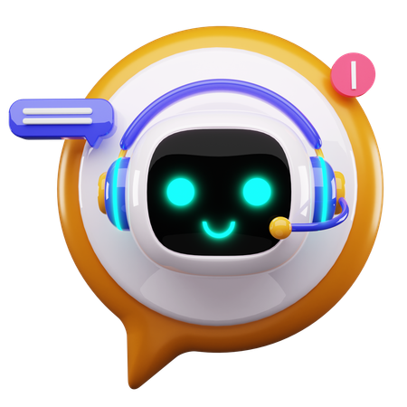 Glücklicher Roboter  3D Icon