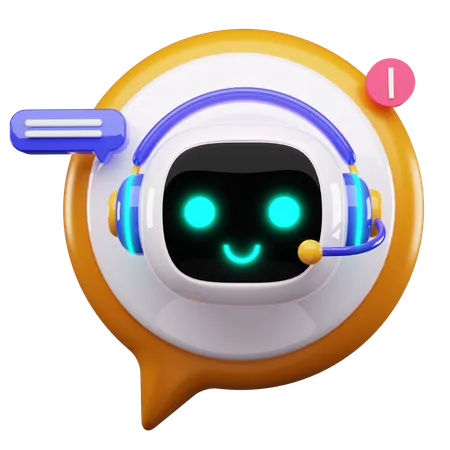 Glücklicher Roboter  3D Icon