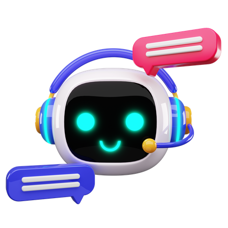 Glücklicher Roboter  3D Icon