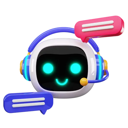 Glücklicher Roboter  3D Icon