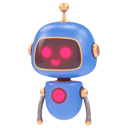 Glücklicher Roboter  3D Illustration