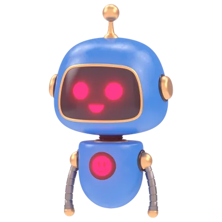 Glücklicher Roboter  3D Illustration