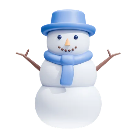 Glücklicher Schneemann  3D Icon