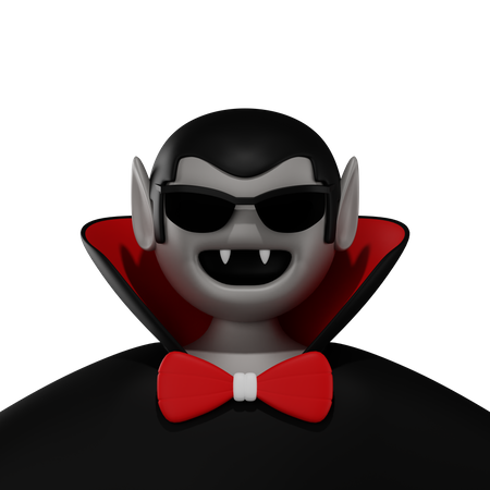 Glücklicher Vampir  3D Illustration