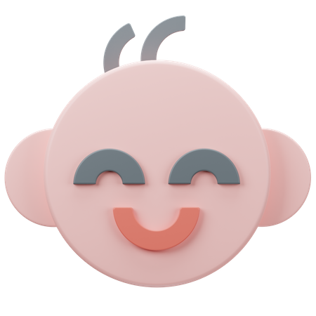 Glückliches Baby  3D Icon