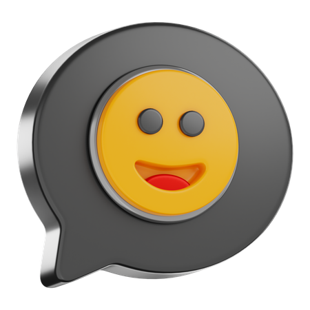Glückliches Emoji  3D Icon