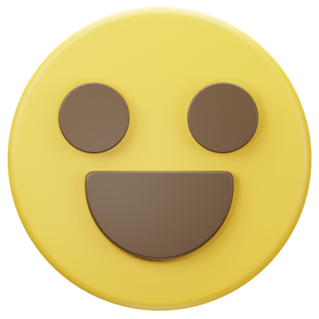 Glückliches Gesicht Emoji  3D Icon