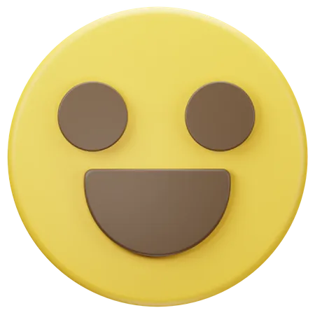 Glückliches Gesicht Emoji  3D Icon