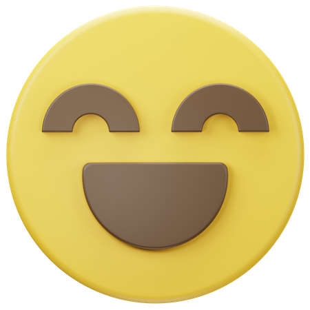 Glückliches Gesicht Emoji  3D Icon