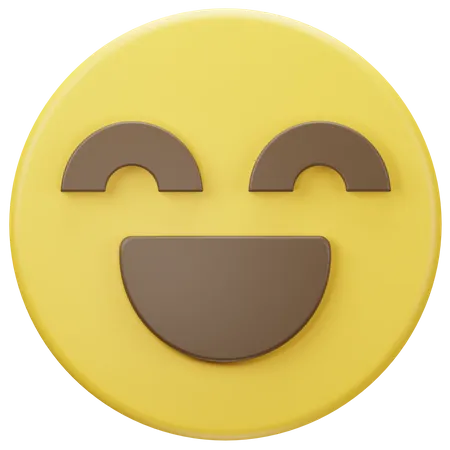 Glückliches Gesicht Emoji  3D Icon