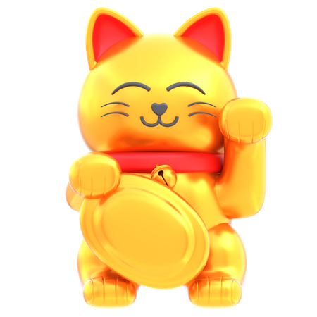 Glückliche Katze  3D Icon