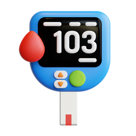 Glucometer  3D Icon