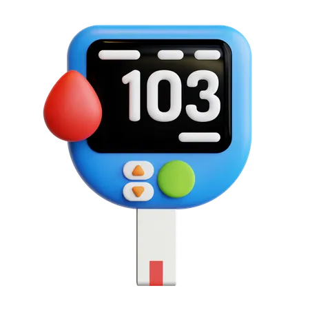 Glucometer  3D Icon