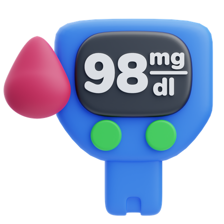 Glucometer  3D Icon