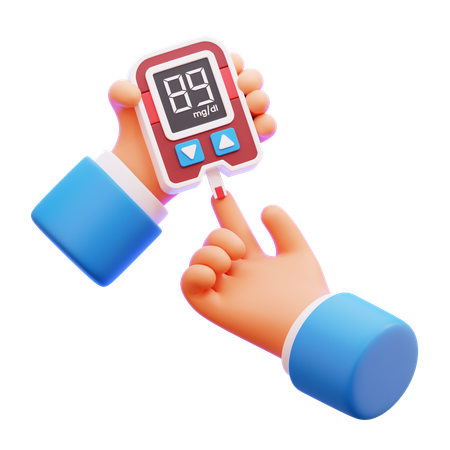 Glucose Check  3D Icon