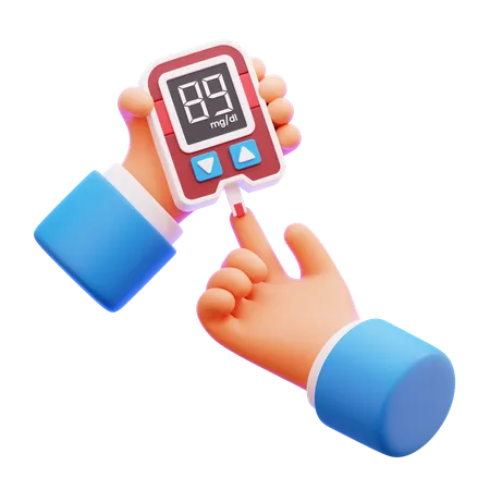 Glucose Check  3D Icon