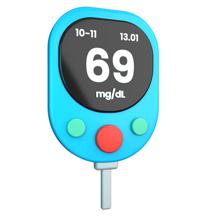 Glucose Meter  3D Icon