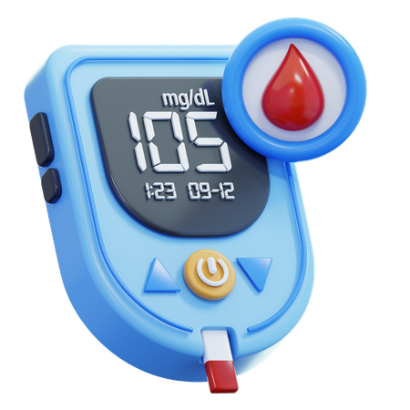 Glucose Meter  3D Icon